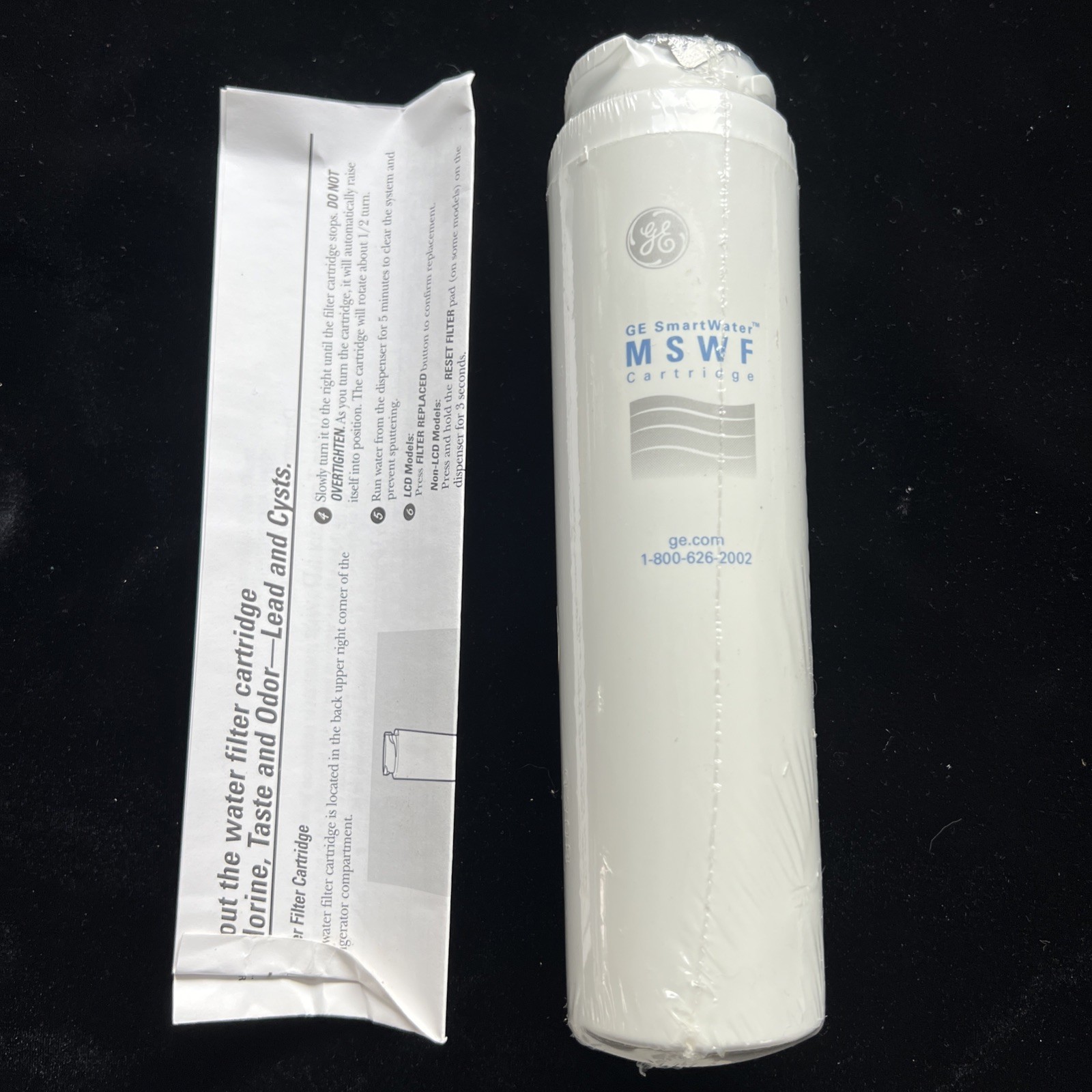 GENUINE GE MSWF SmartWater Refrigerator Water Filter Fits GE & GE Profile NEW