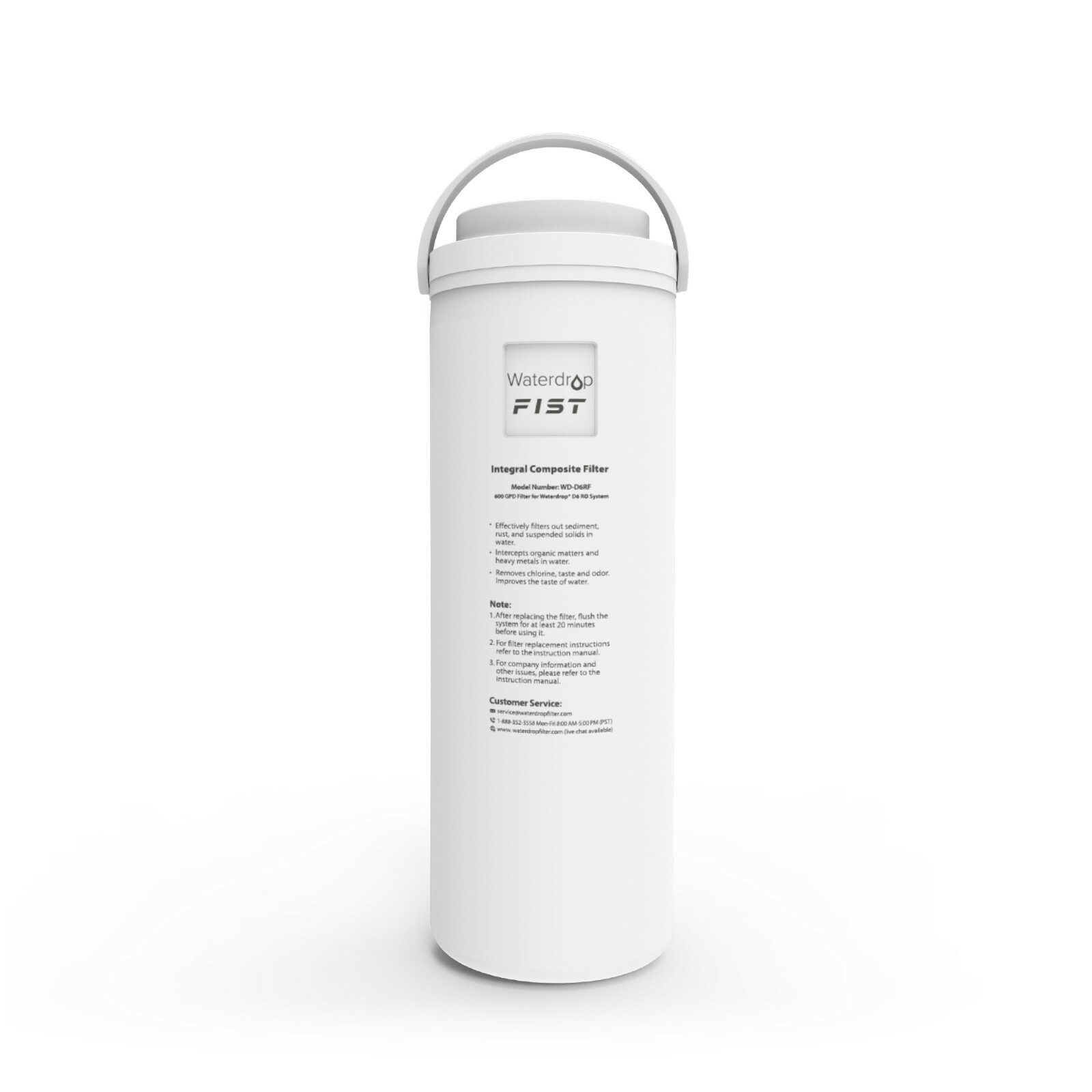 Waterdrop WD-D6RF Filter, Replacement for WD-D6-B Reverse Osmosis System