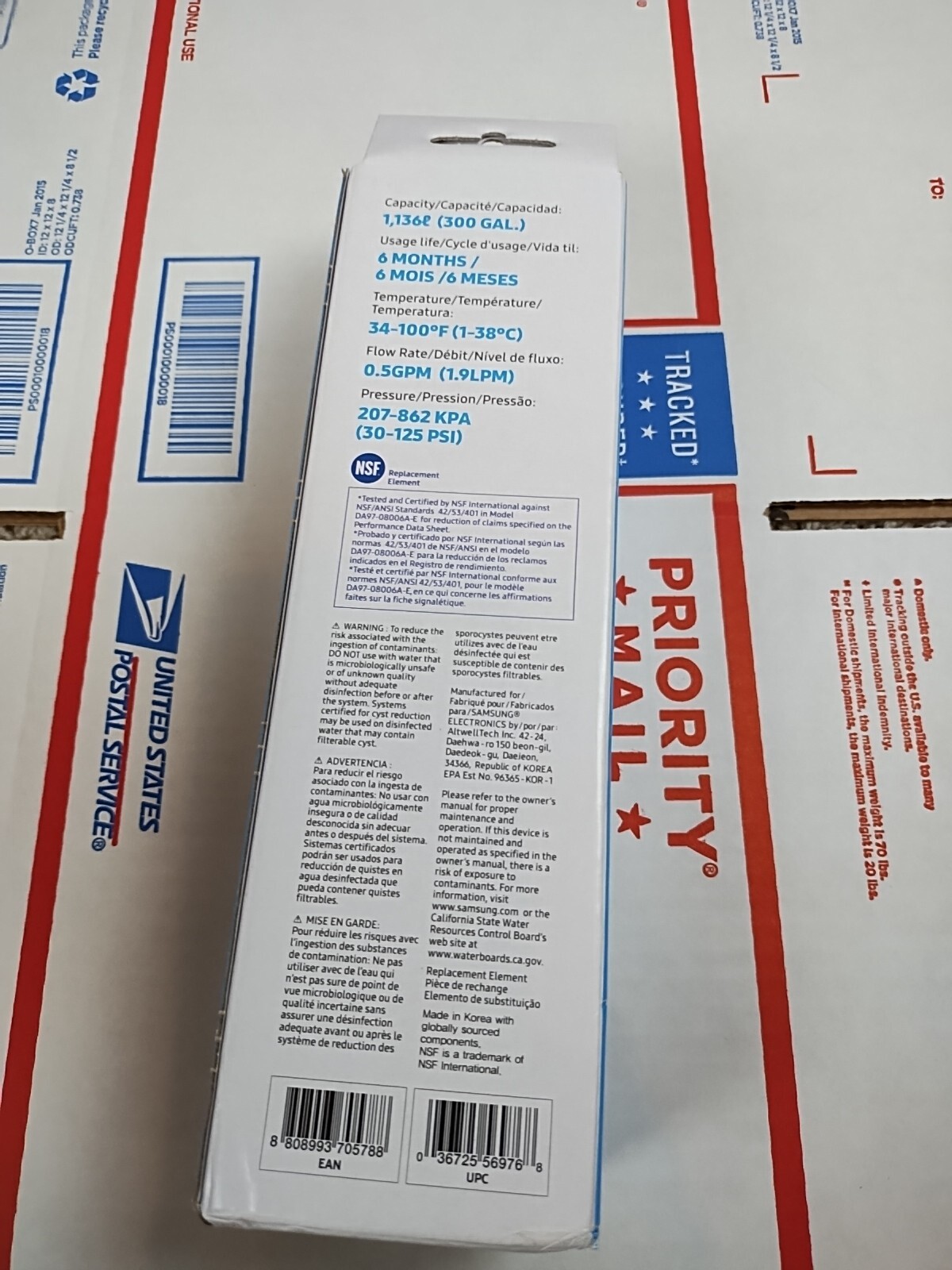 1 PACK Genuine Samsung DA29-00020B HAF-CIN/EXP REFRIGERATOR Water Filter