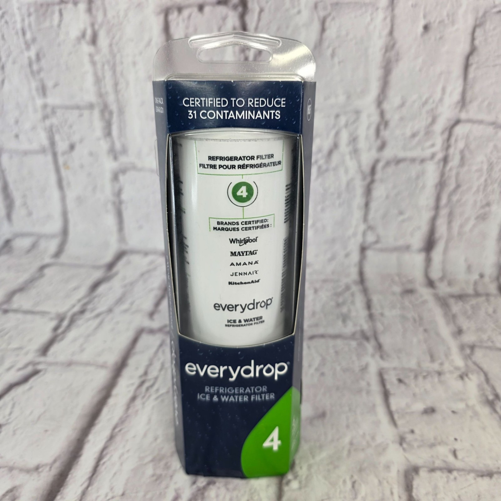 Everydrop Refrigerator Filter 4 EDR4RXD1 Certified Ice & Water Filter For Whirlp