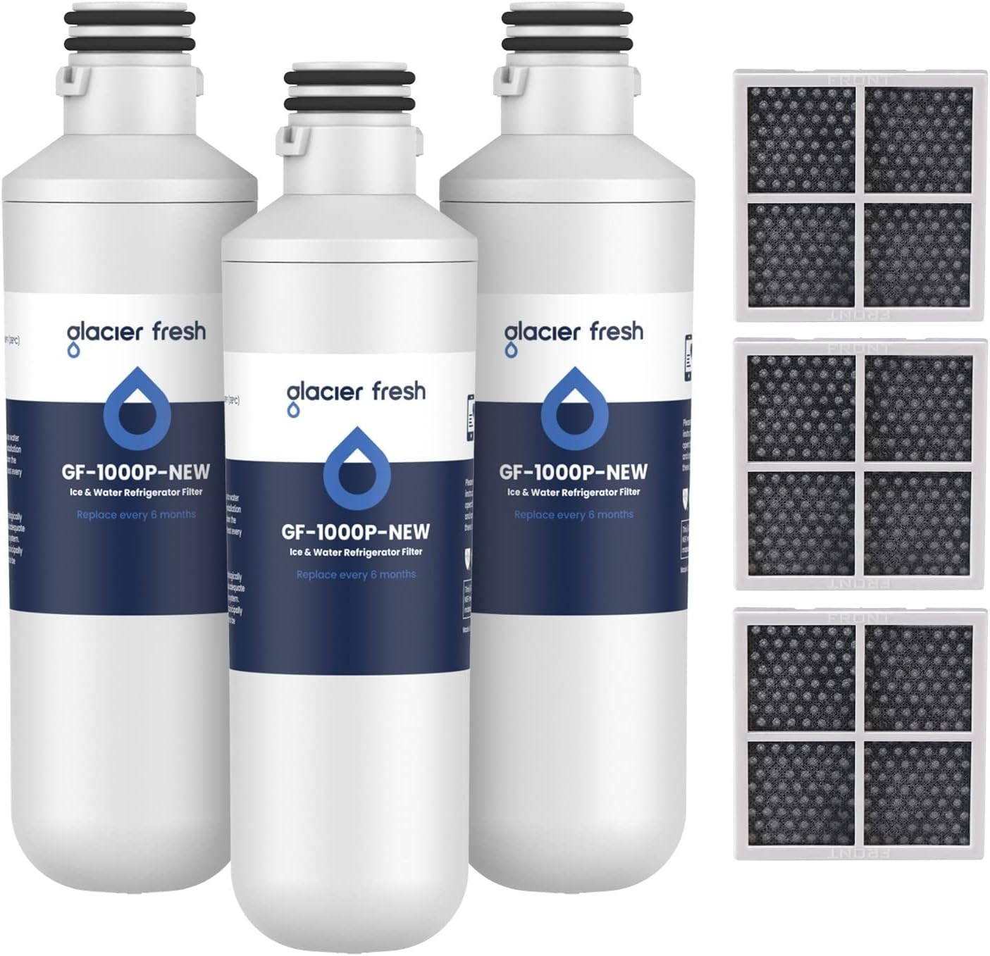 LT1000PC Water Filter Replacement Set – 3+3 Count, 97.9% Chlorine Reduction