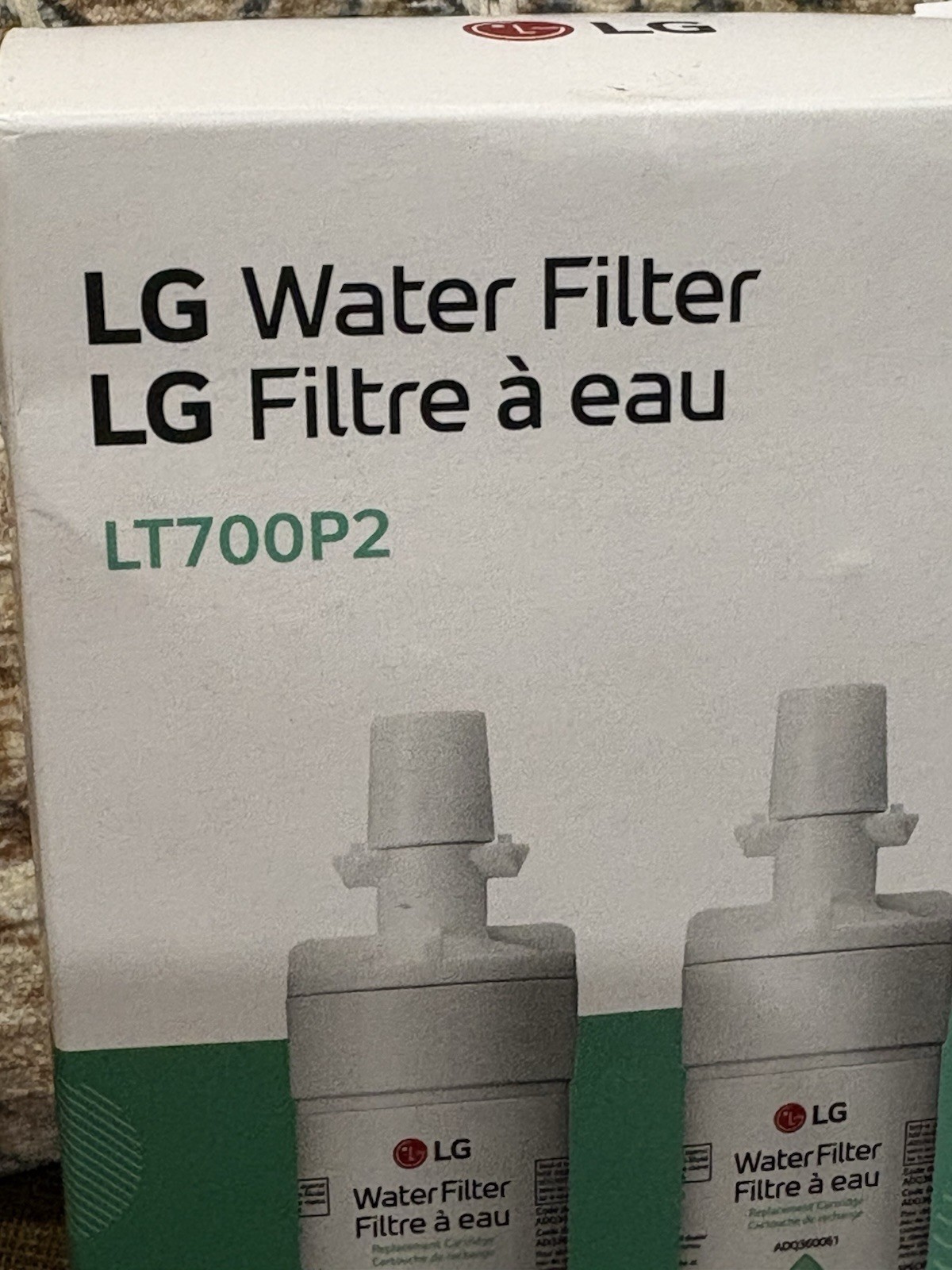 LG LT1000P2 6-Month / 200 Gallon Refrigerator Replacement Water Filter (2 PACK)