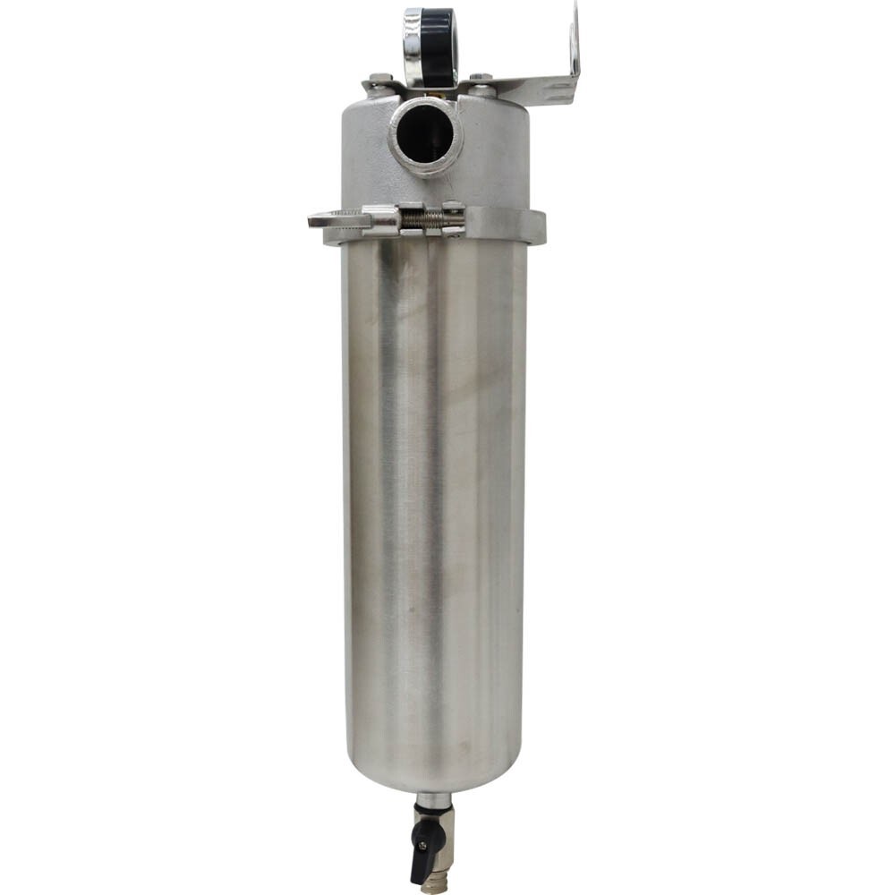 1 Inlet 10in 304 Stainless Steel Front Filter w/ 40μm Filter Screen 8000L/h