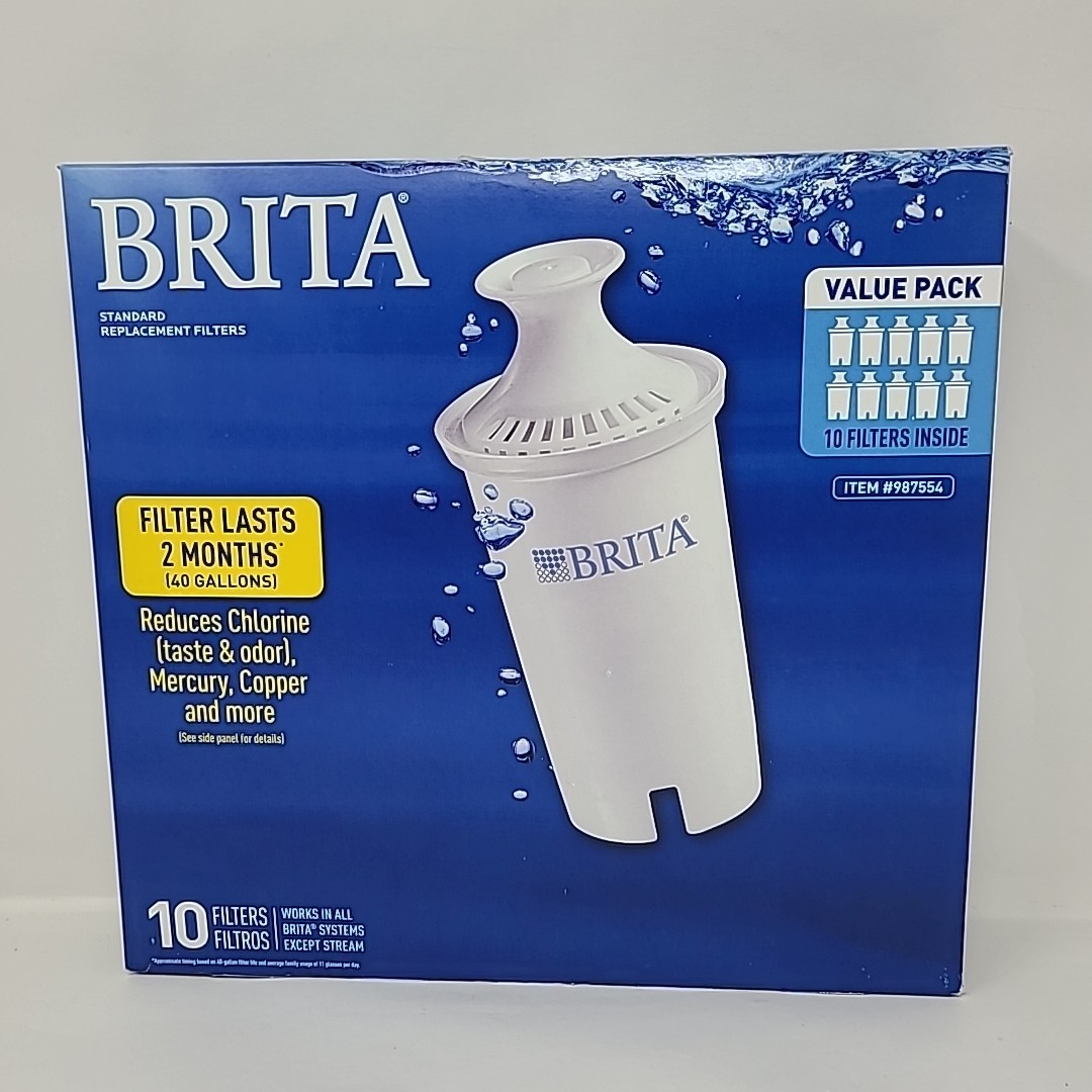 Brita 987554 Pitcher Replacement Filters – 10 Pack New In Box