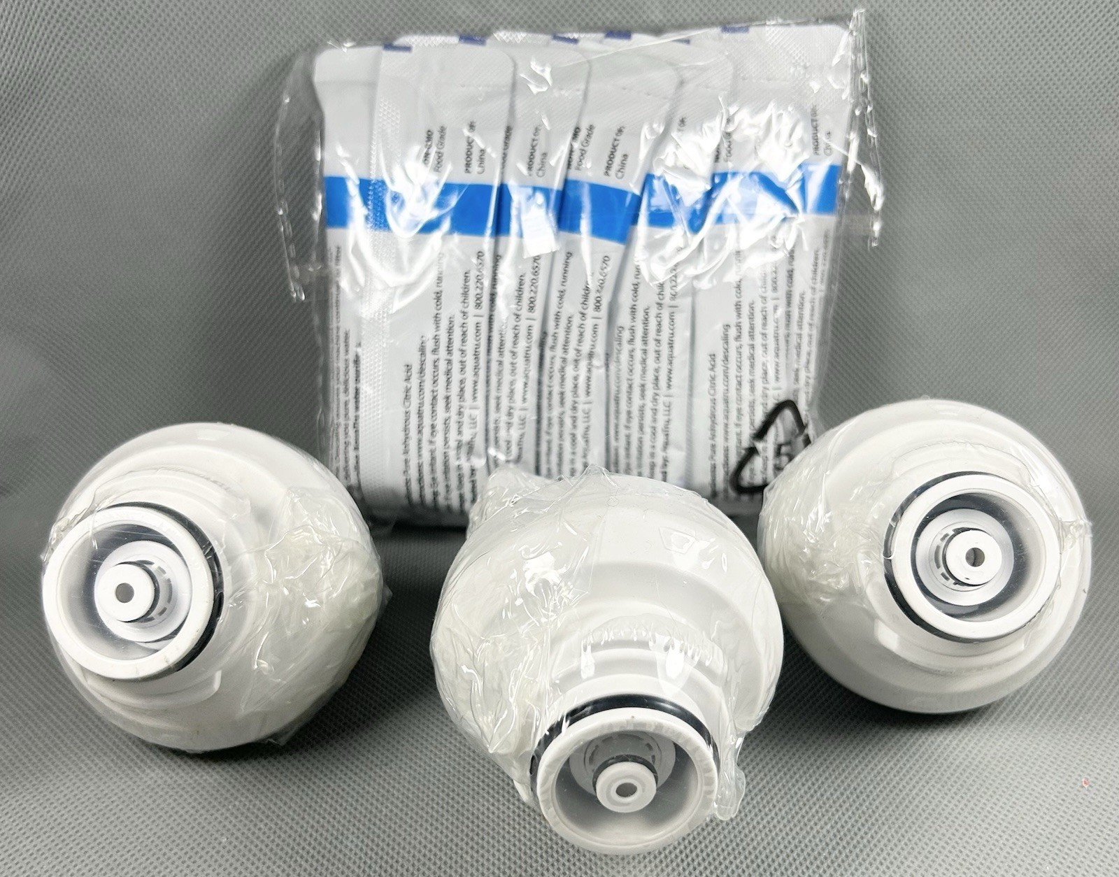 Aquatru Replacement Carbon Filters Descaling Kit Powder Filtration Purification