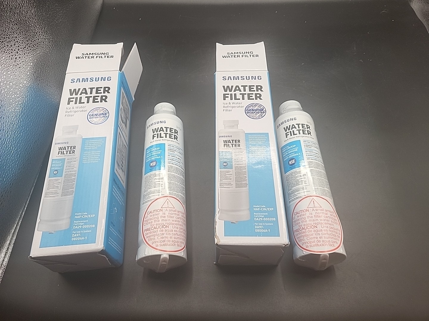 2 Pack – SAMSUNG Genuine Filter for Refrigerator Water and Ice, HAF-CIN/EXP