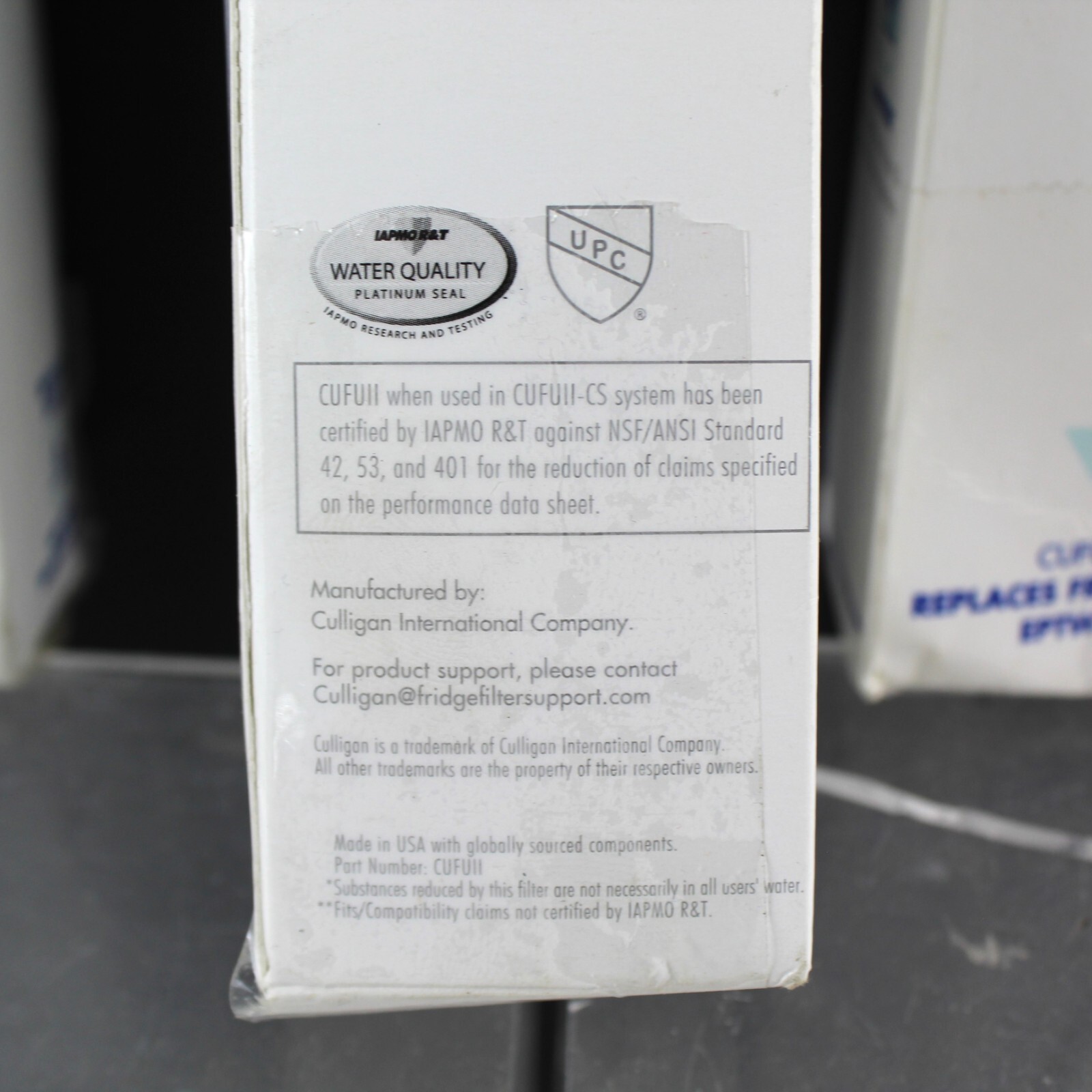 6 X New Sealed Culligan CUFUII Refrigerator Water Filter Replace 6 Months EPTWF