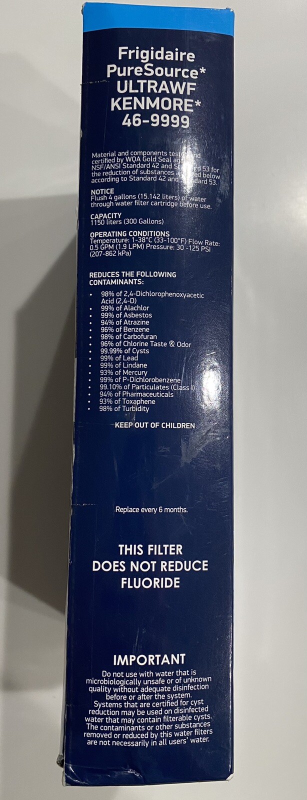 PureSource ULTRAWF Kenmore 46-9999 Refrigerator Water Filters. Qty 3