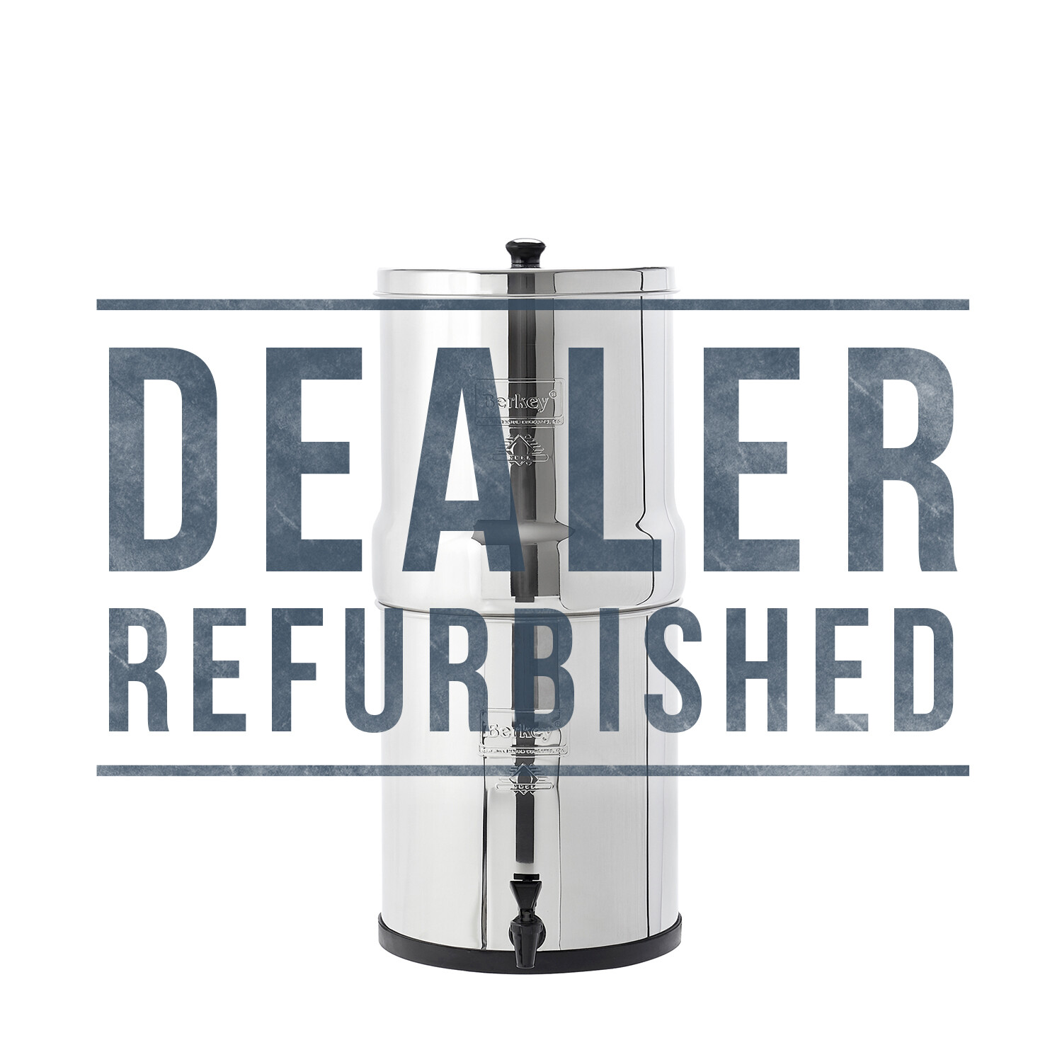 Big Berkey Water Filter w/ 2 Black Berkey Elements – Dealer Refrb