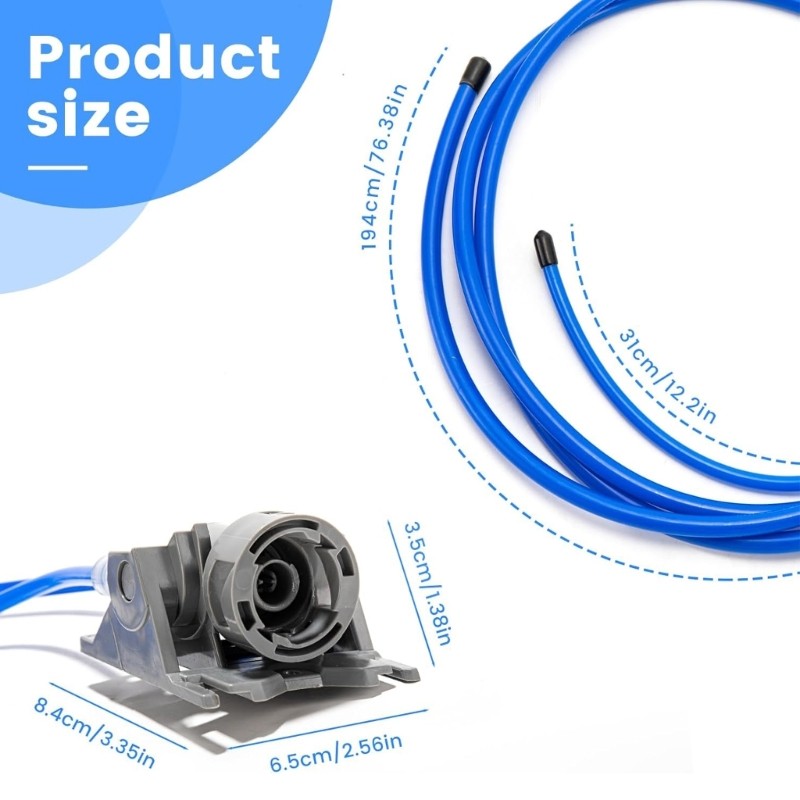 Long Permanent Ice Machine Channel Set 2 Cylinders 1 Link Multiple Brand Fit