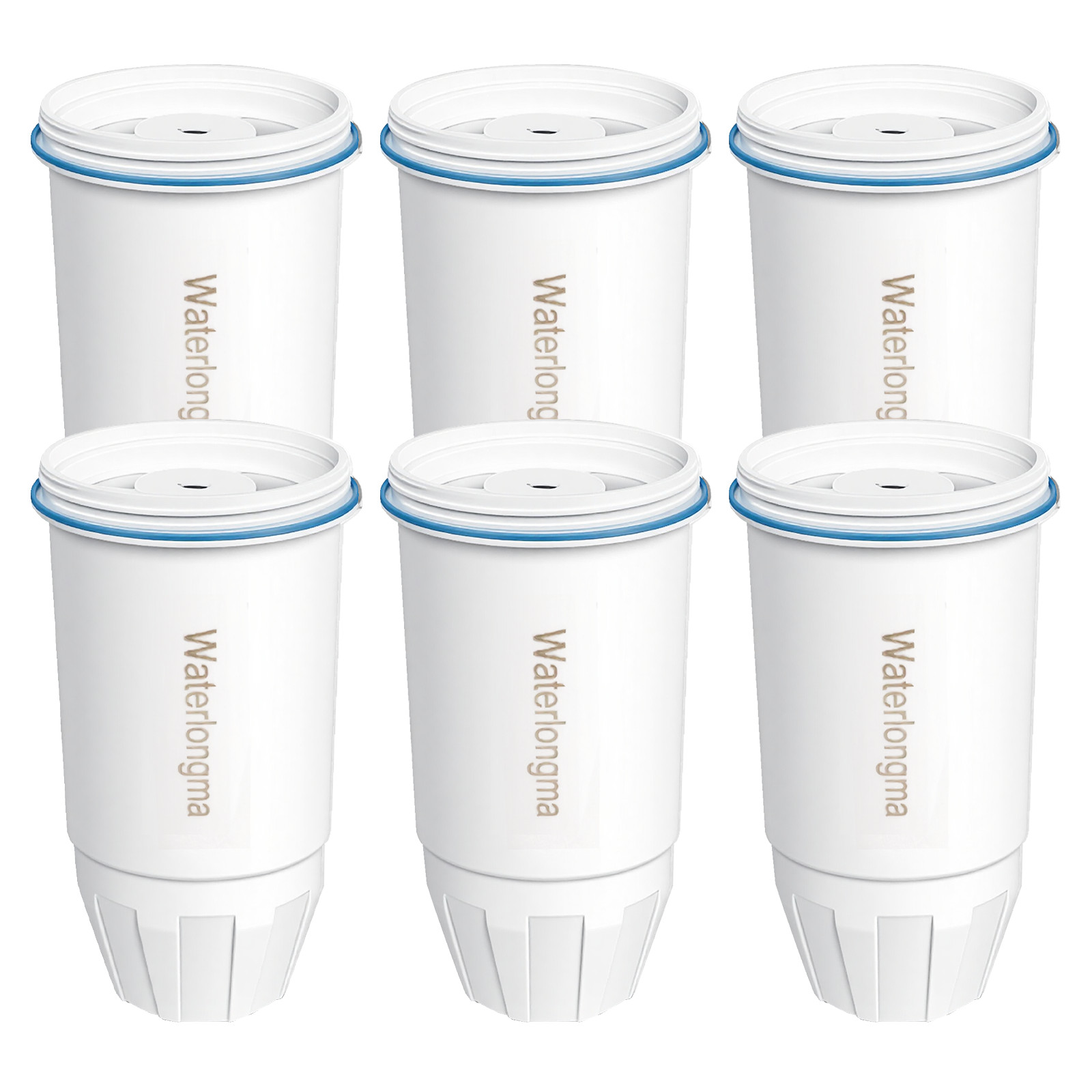 Waterlongma 6 Water Filter Replacement Fit for Zero Pitcher and Dispenser ZR-001