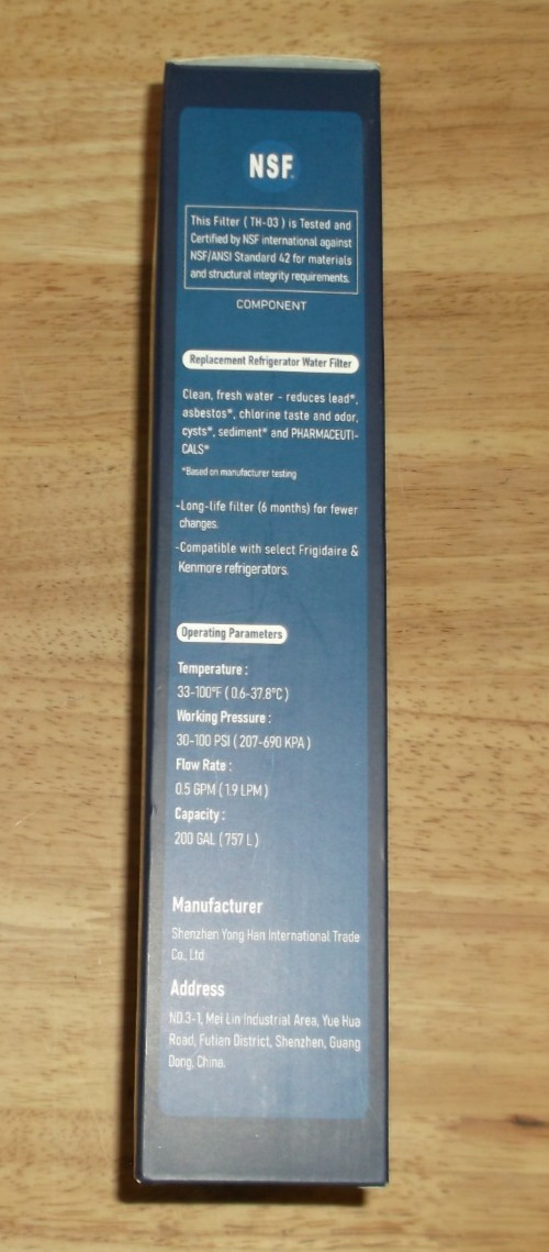 LOT OF 4 (2 PACKS OF 2) TEEHAY ULTRAWF WATER FILTER FOR FRIGIDAIRE KENMORE