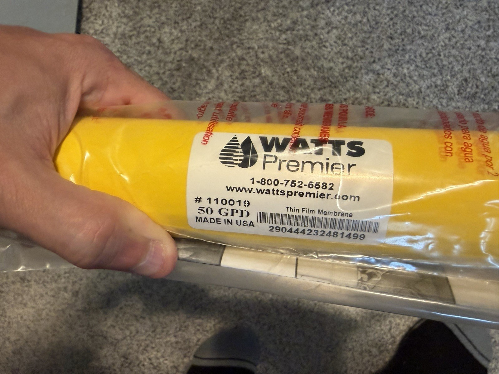 Watts Premier 50GPD RO Thin Film Membrane Replacement, 110019