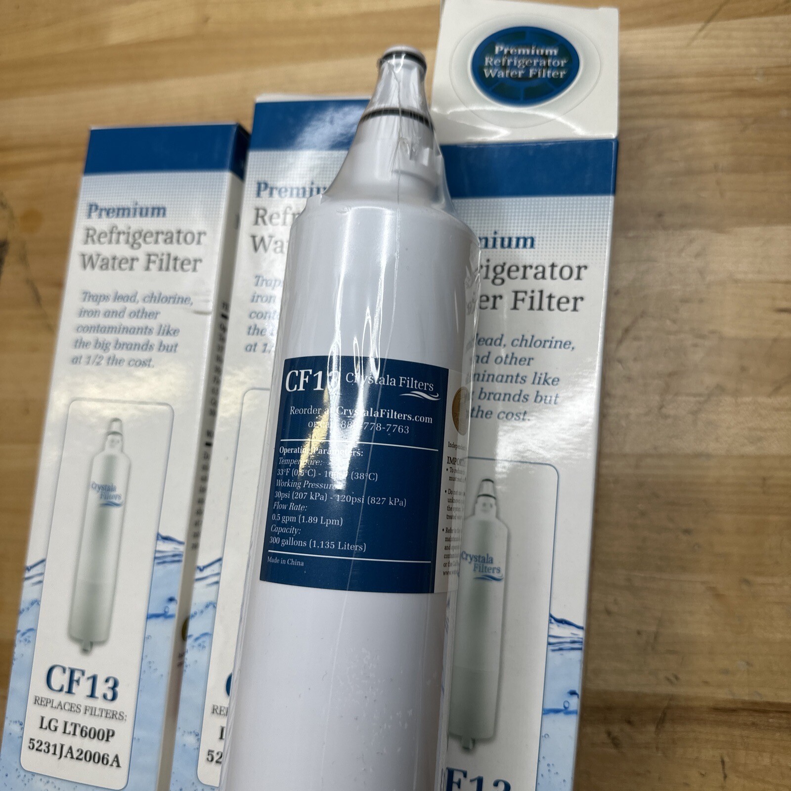 Lot 3 Replacement Refrigerator Water Filters Fits LG LT600P Kenmore 46-9990 S