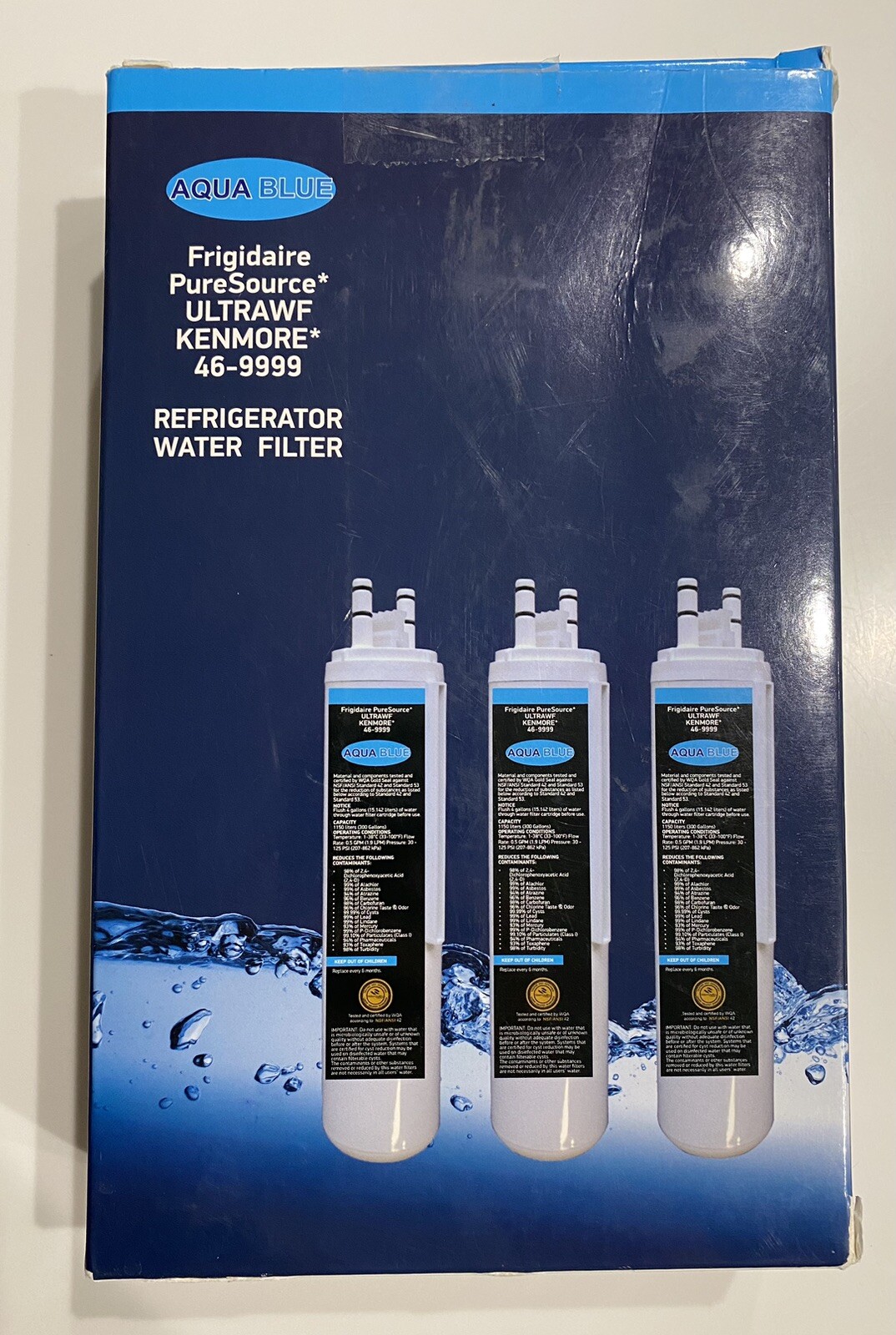 PureSource ULTRAWF Kenmore 46-9999 Refrigerator Water Filters. Qty 3