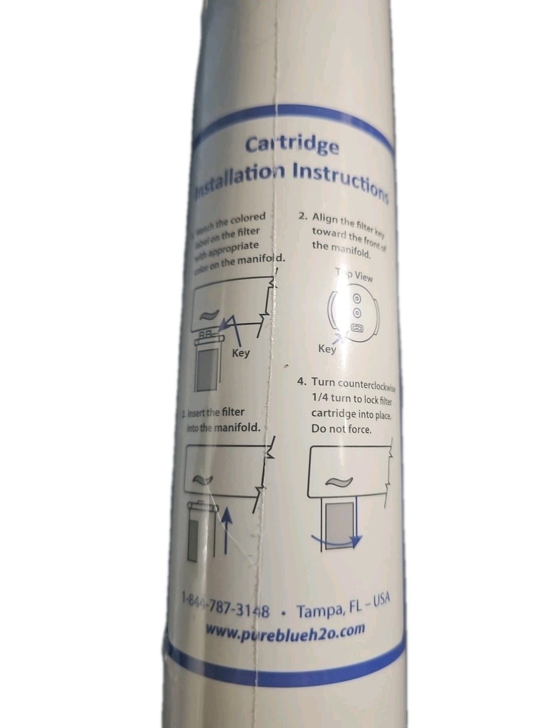 Pure Blue H20 Water Filter Stage 1 Sediment & Stage 2 Pre-Carbon CTO Sealed