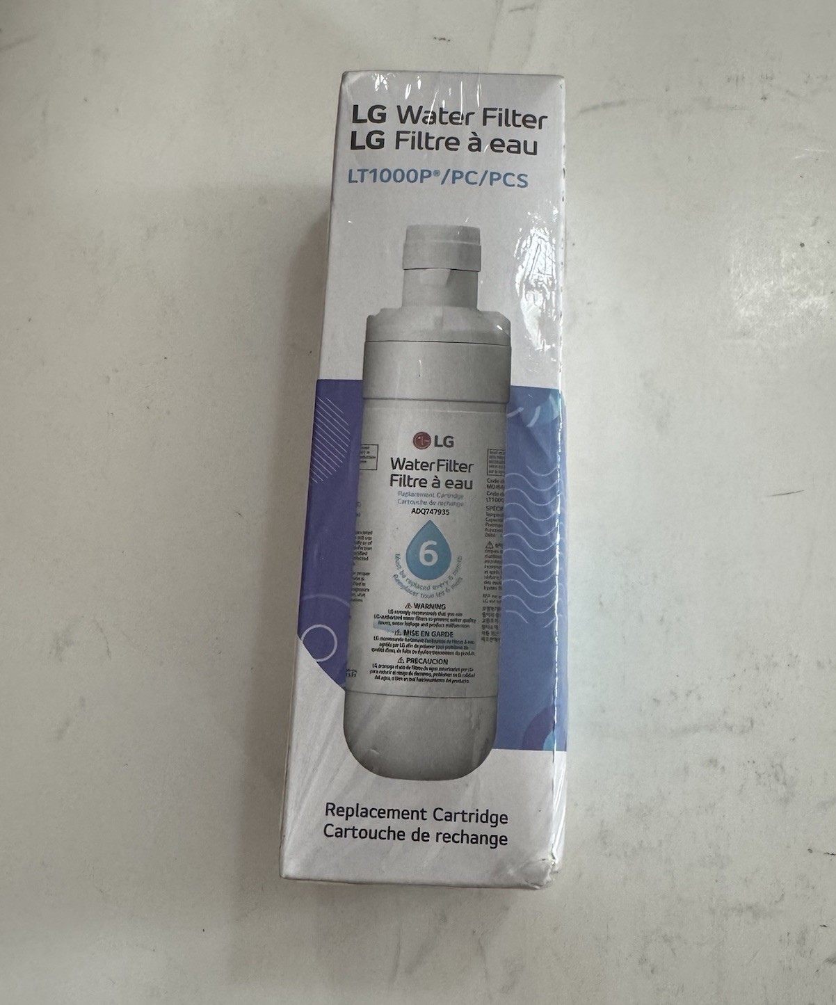 LG LT1000P Replacement Refrigerator Water Filter Genuine NEW E47