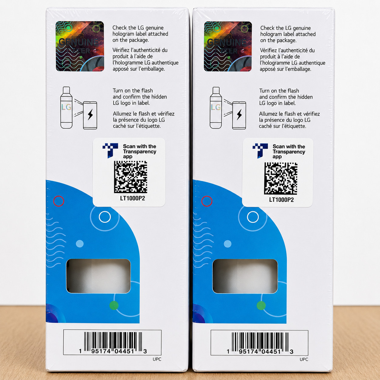2 Pk X2 Genuine LG LT1000P2 6-Month / 200 Gal Refr Replacement Water Filter