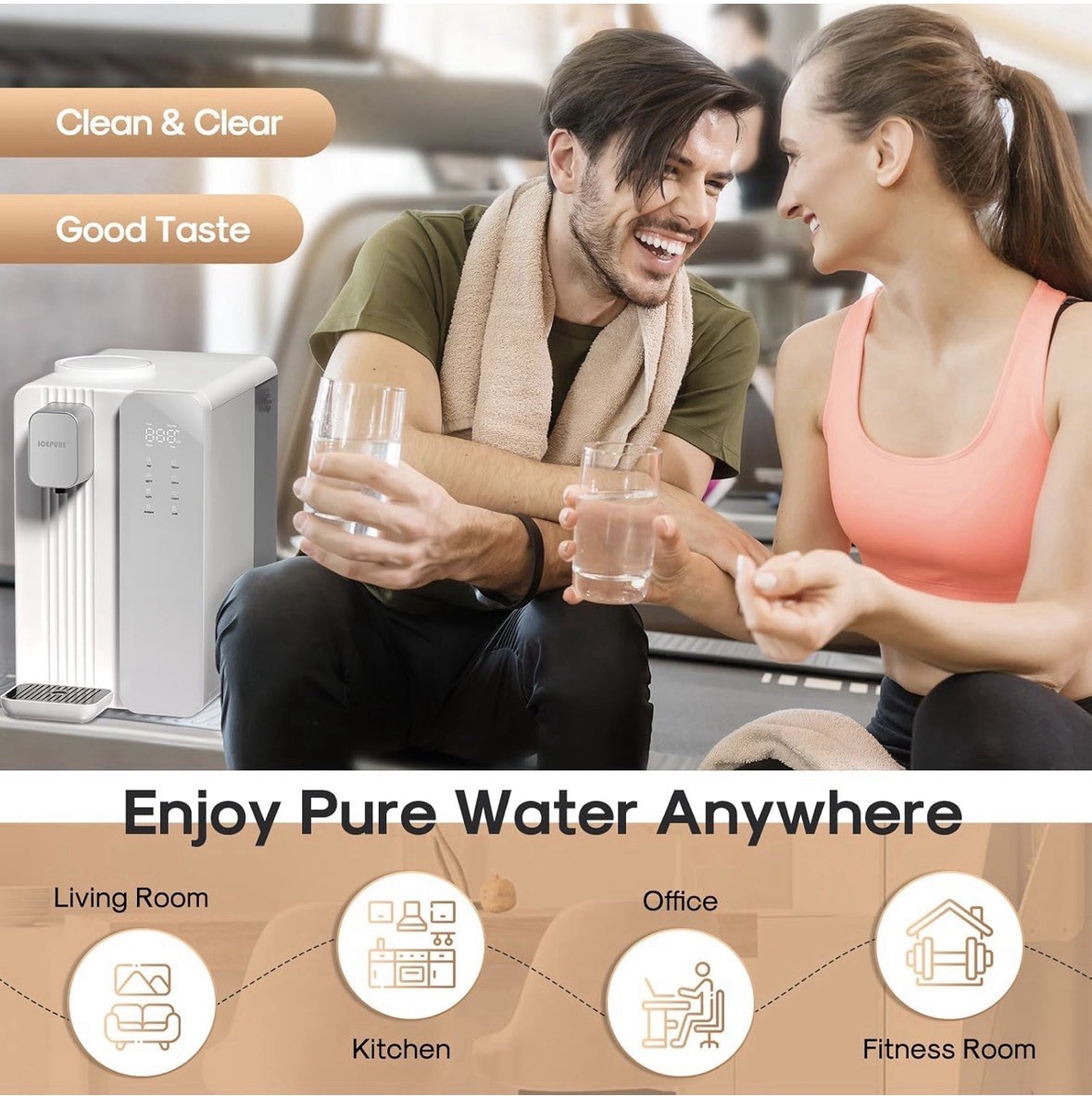 ICEPURE ICP-WFC004 Countertop Reverse Osmosis System Water Filtration