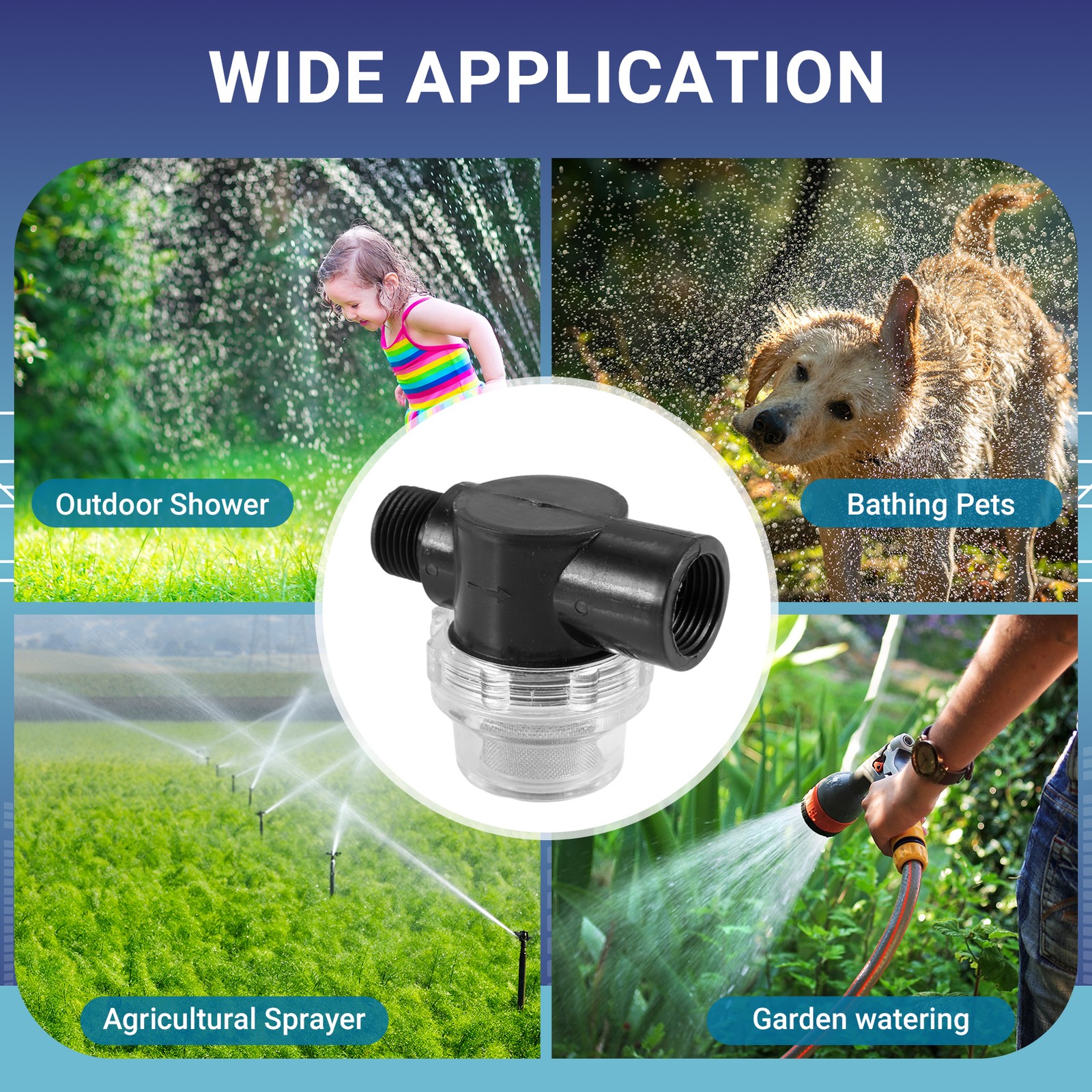 Water Pump Strainer , RV Replacement 1/2 Inch -on Pipe Strainer Compatible3669