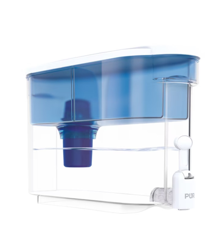 PUR 30 Cup Water Filtration Dispenser DS1800Z Blue White 1 Filter