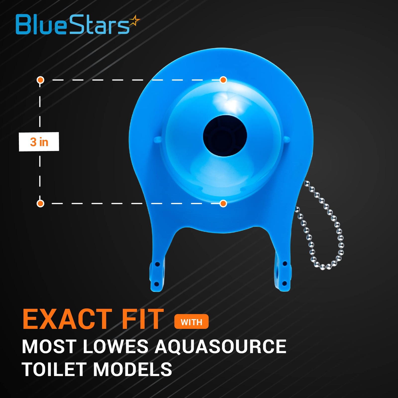 98923 3Inch Toilet Flapper Replacement – Compatible with Lowe’s AquaSource 98…