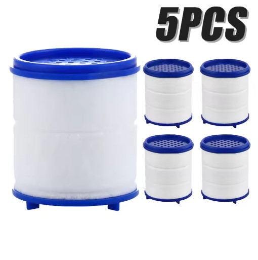 5pcs Kitchen Faucet Water Filter Cartridge Dual PP Cotton Replacement Tap Cleane