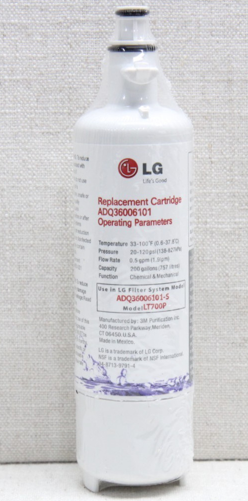 LG LT700P Refrigerator Replacement Water Filter ADQ36006101