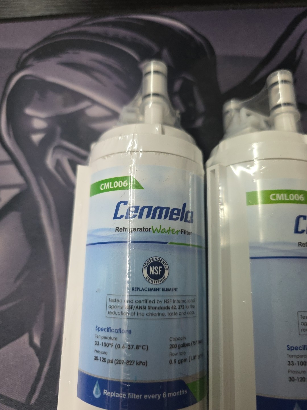 2 Pack – Cenmela CML006 200 Gallons Compatible with Frigidaire WF3CB NEW SEALED