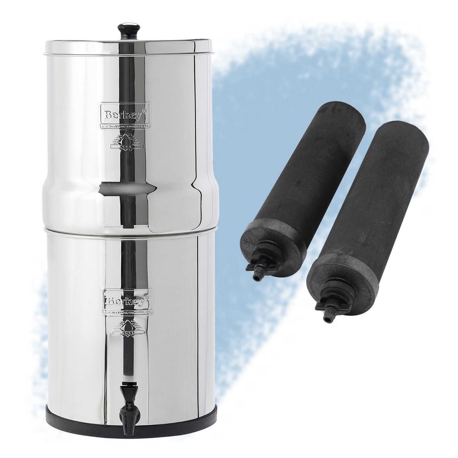 Big Berkey Water Filter System with 2 Black Berkey Elements Authorized Dealer
