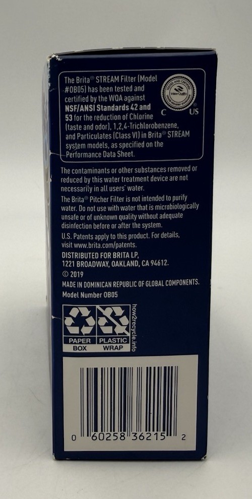 Brita Stream Pitcher Replacement Water Filters ~ 3 Pack ~ Sealed