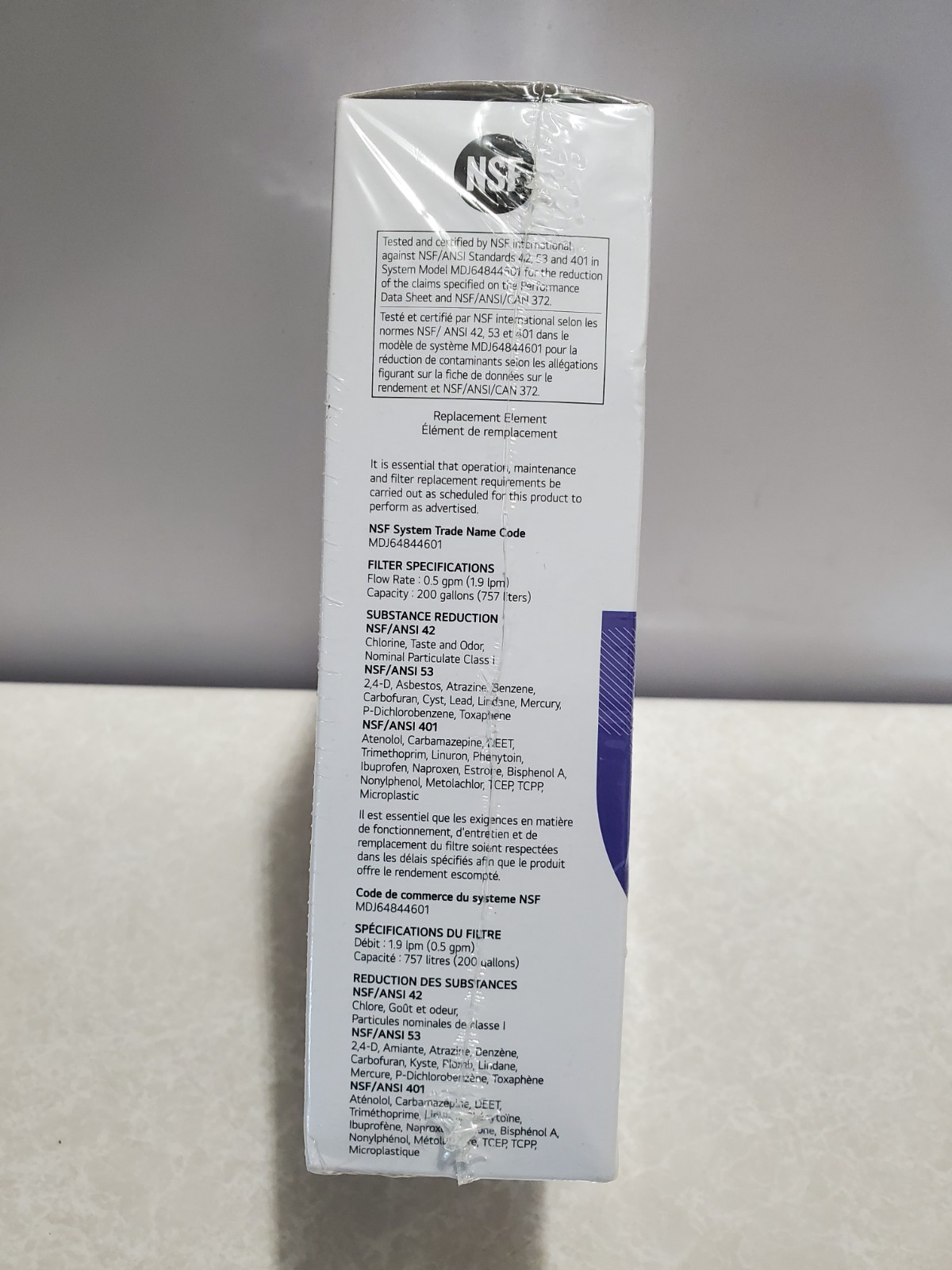LG LT1000P2 6-Month / 200 Gallon Refrigerator Replacement Water Filter 2-Count