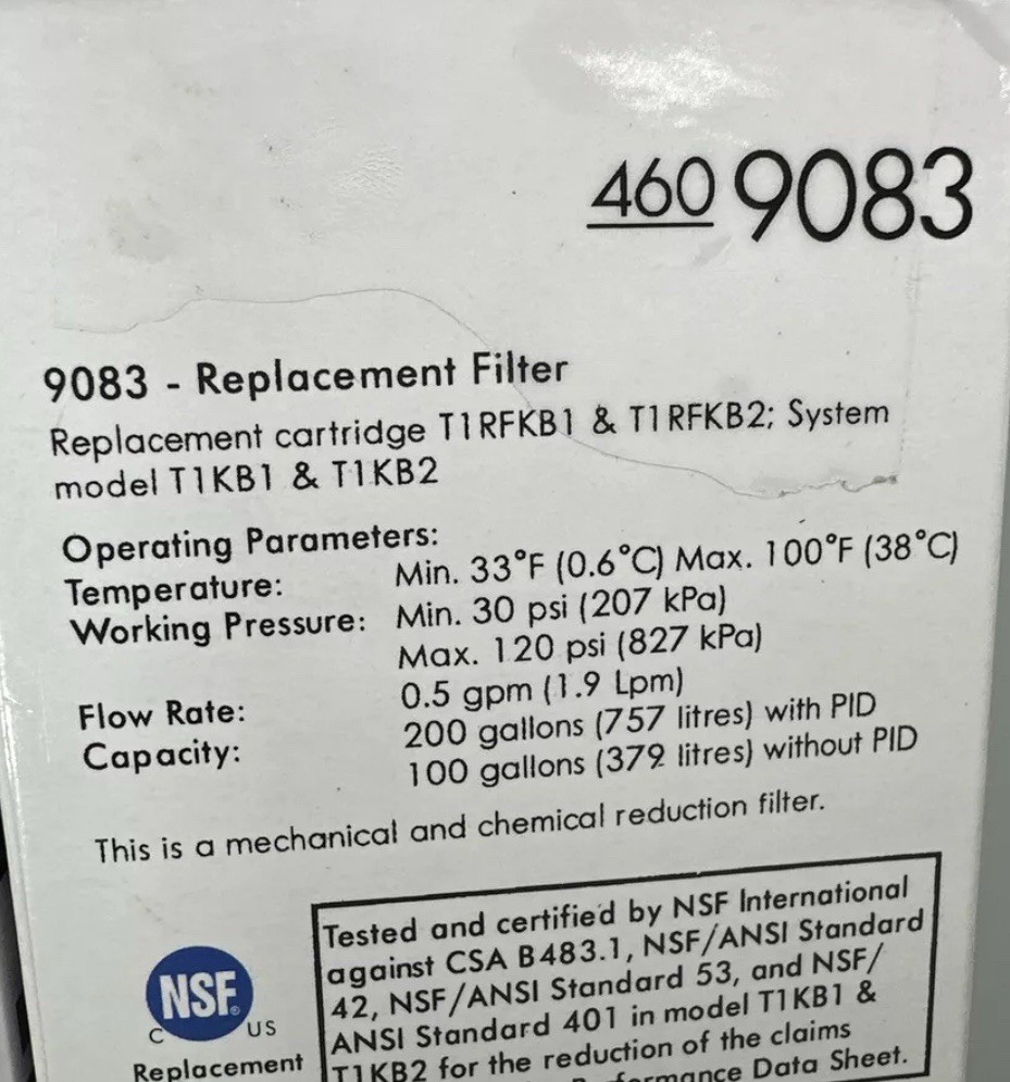 3 Pack Fit Kenmore 469083 9083 Replacement Refrigerator Water Filter 460-9083