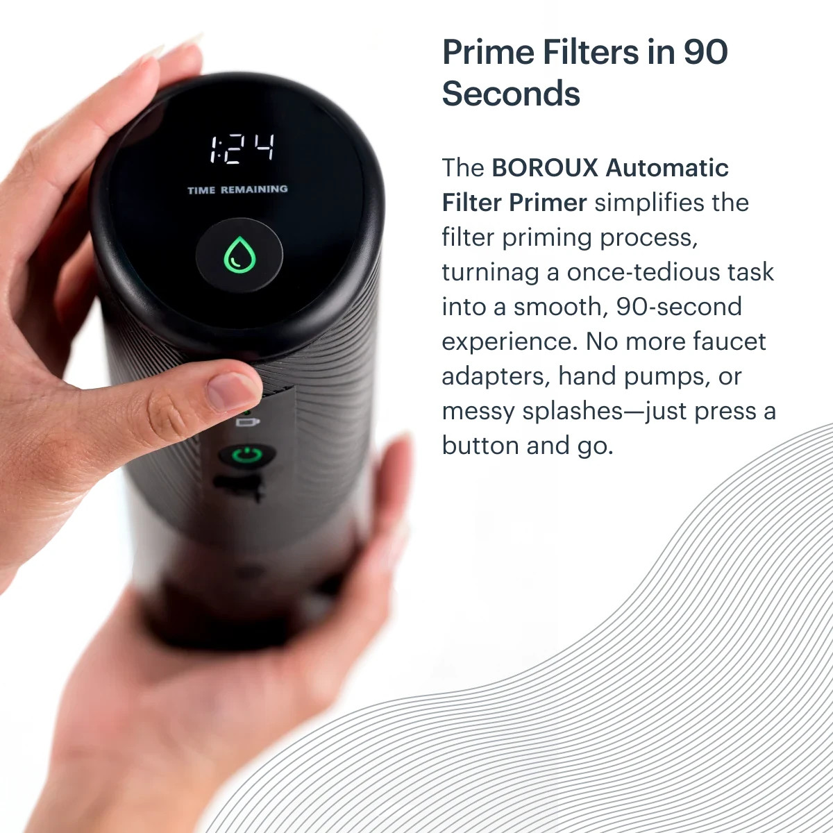 Boroux Automated Water Filter Primer – for Boroux and Berkey Water Filters