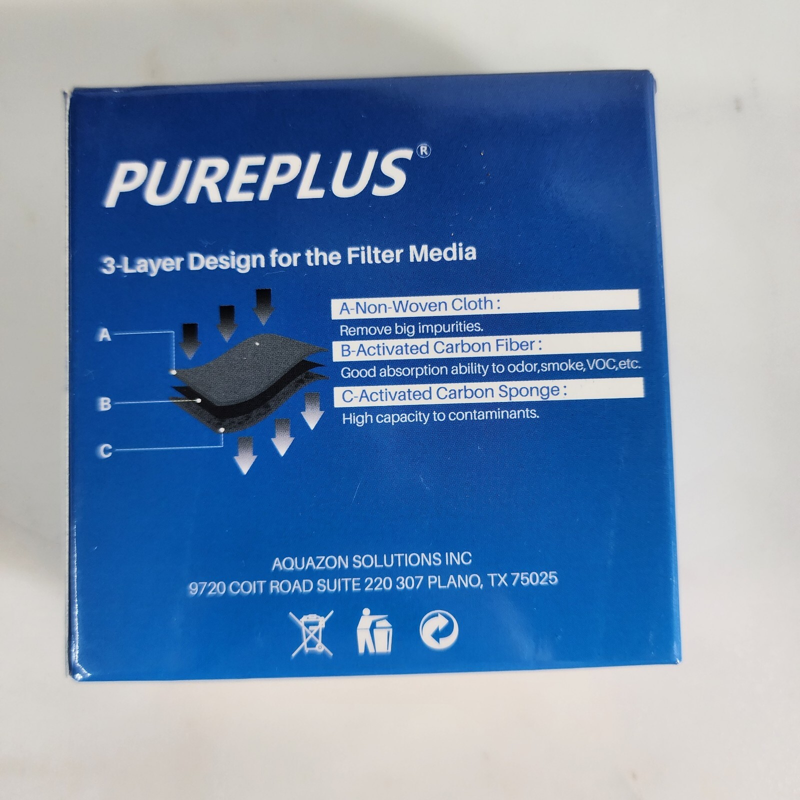 PurePlus RWF4700AC Water Filter 3 Pack + Carbon Filter 3 Pack AF004