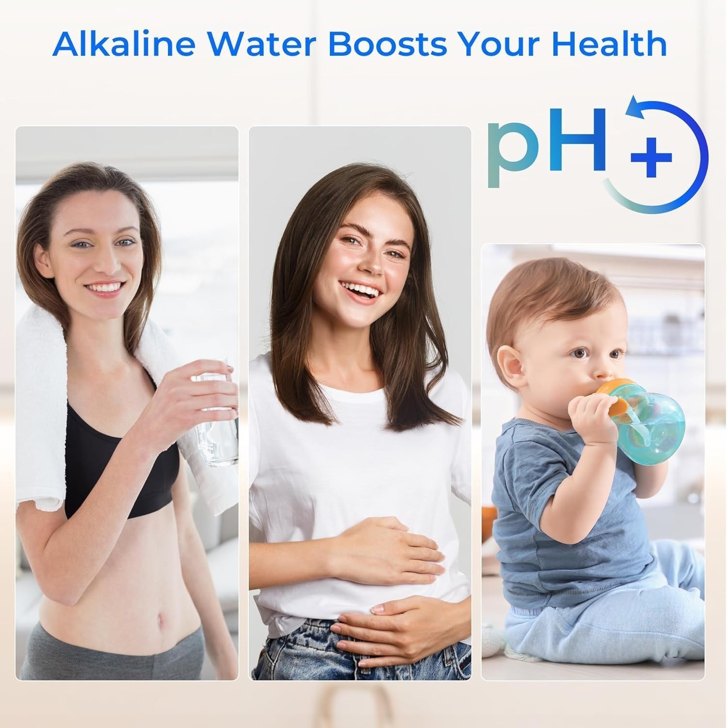 Waterdrop Alkaline Gravity-fed Water Filter System,Increase PH, Reduces Fluoride