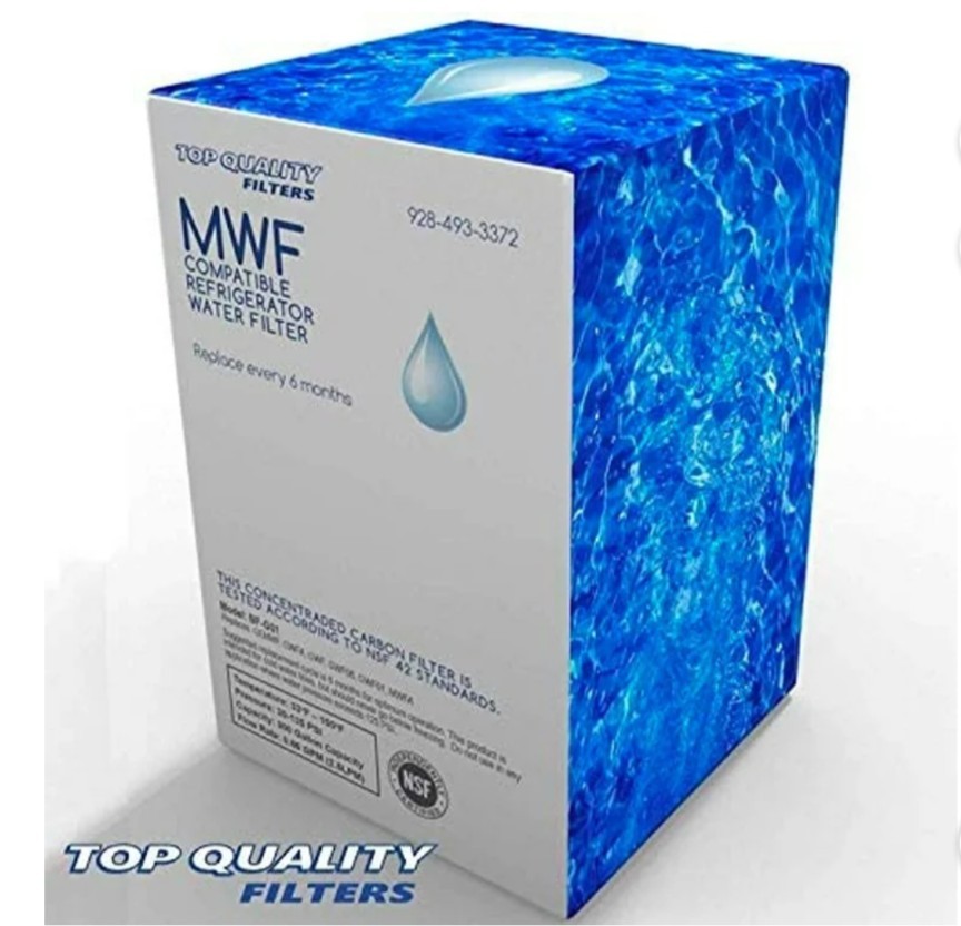 4 Pack GE MWF Smart Water Refrigerator Filter Replacement