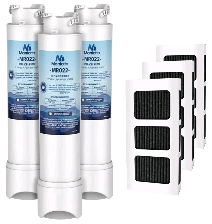 MARRIOTTO MR022 Water & Air Filter Replacement 3+3