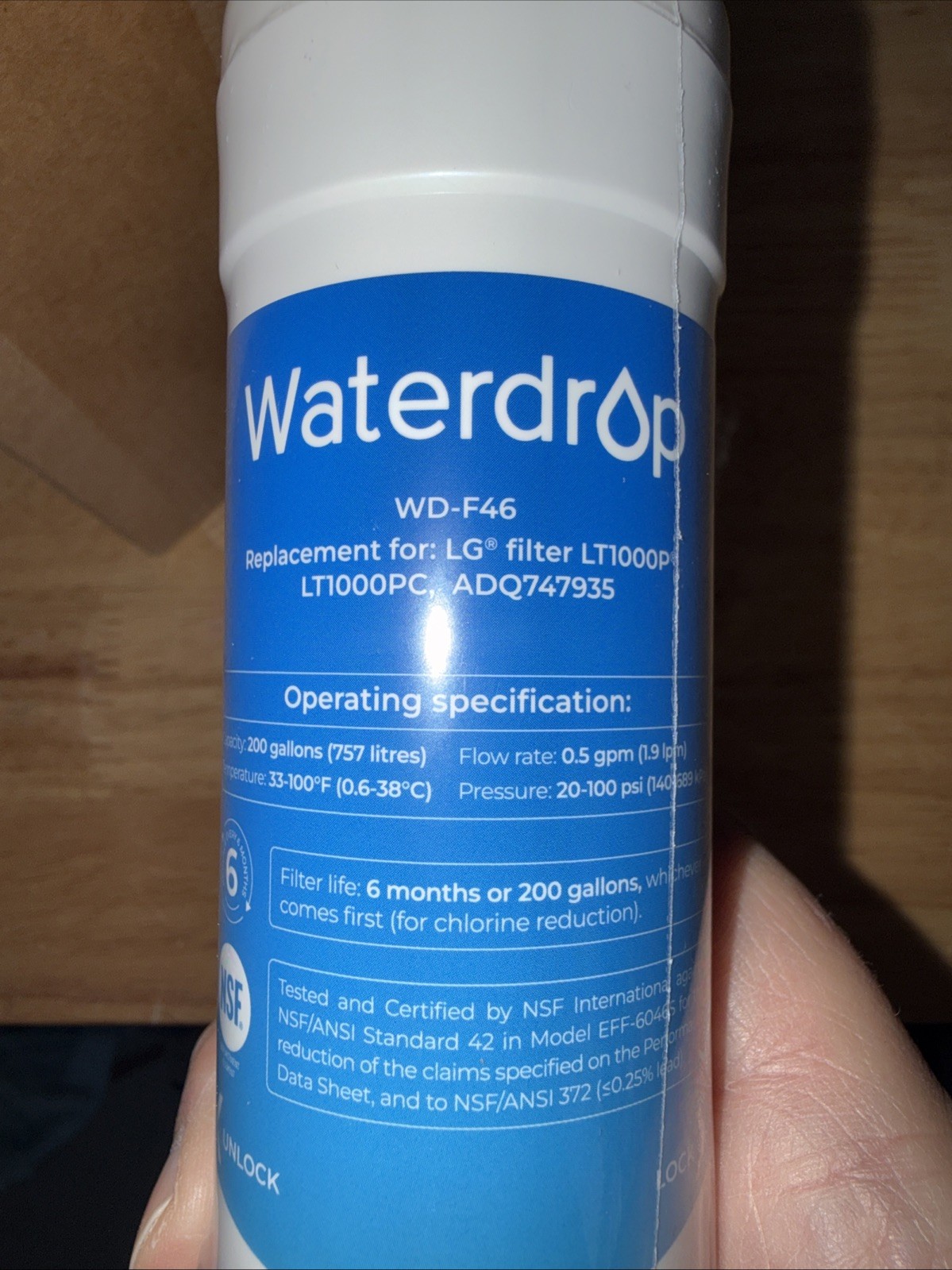 Waterdrop WD-F46 Water Filter 3-Pack New Sealed🔥👀