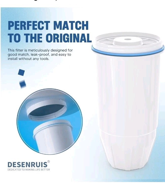 Water Filter Replacement Fit for Zero Pitcher and Dispenser ZR-001 ZR-017 4 Pack