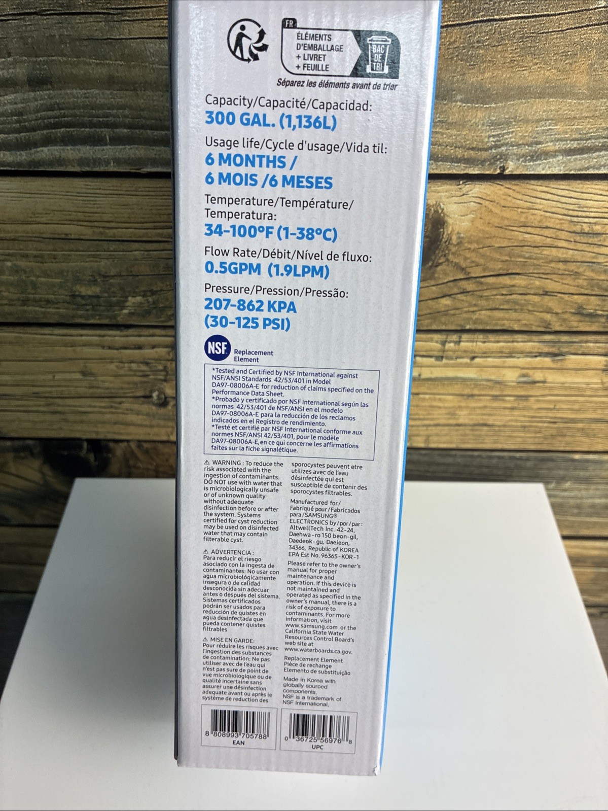 Samsung Genuine Filter For Refrigerator Water & Ice, DA29-00020B, HAF-CIN/EXP