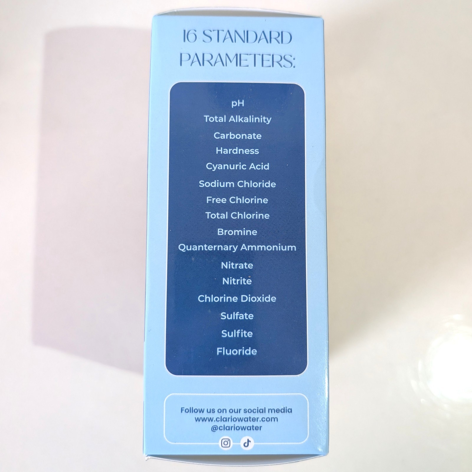 Clario 25 in 1 Water Tester for Drinking Water Test Strips Exp 11/10/2026