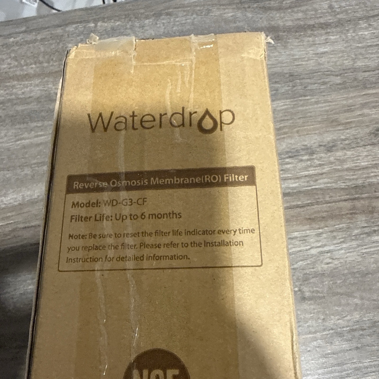Waterdrop WD-G3-CF Filter, Replacement for WD-G3-W, WD-G3P600 and WD-G3P800-W