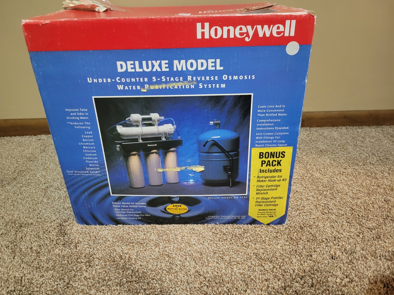 Honeywell 5 Stage Kitchen Home Drinking Reverse Osmosis System RO