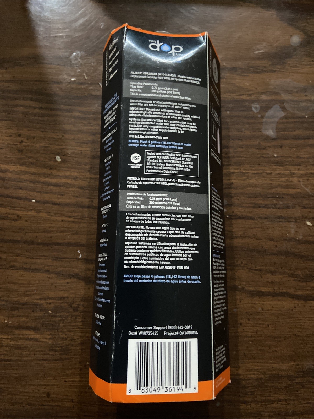 EveryDrop #2 Ice & Water Refrigerator Filter ΕDR2RXD1 Sealed