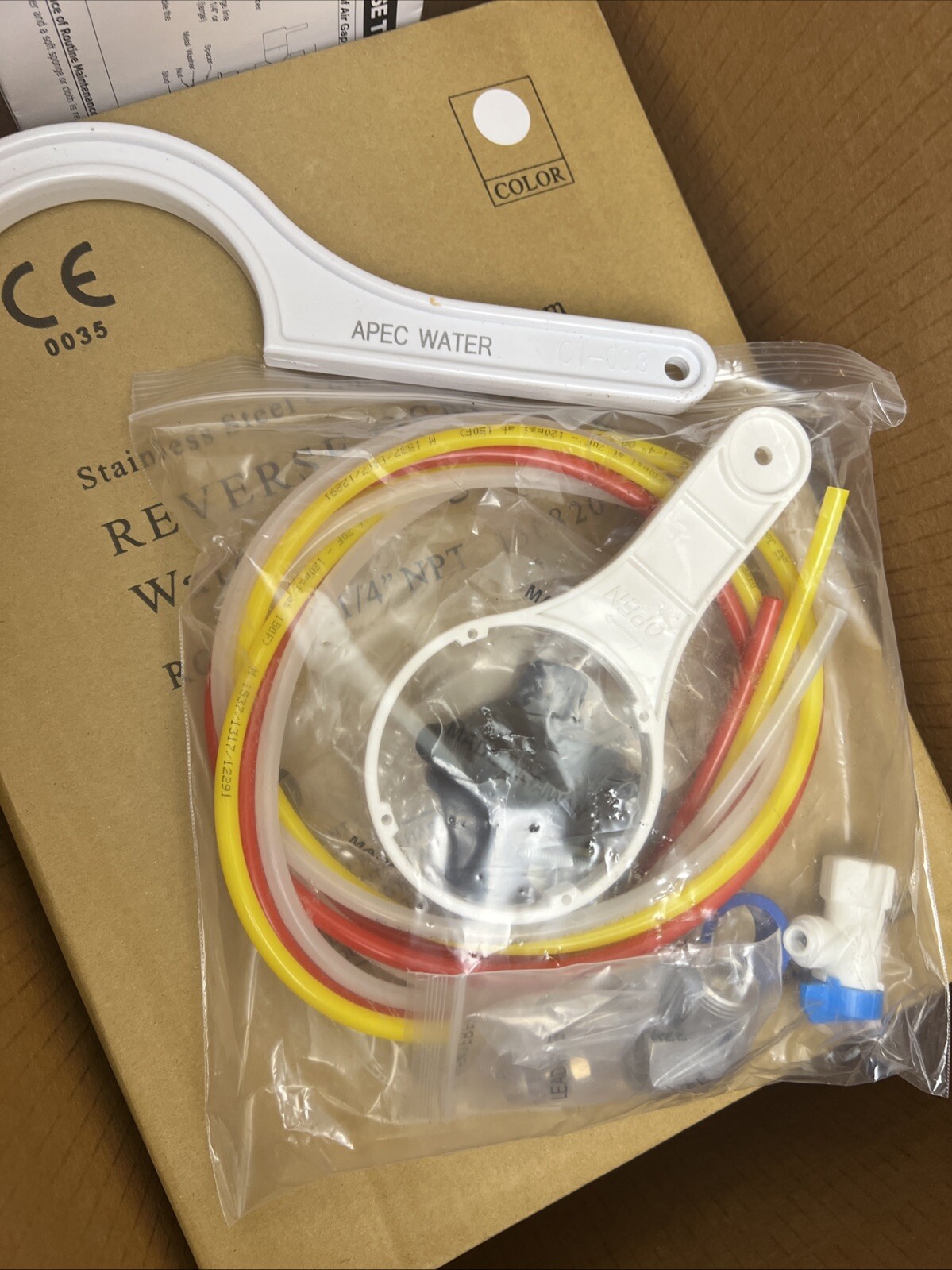 APEC Water Systems REVERSE OSMOSIS System 75 GPD pH+ ICE MAKER KIT INCLUDED