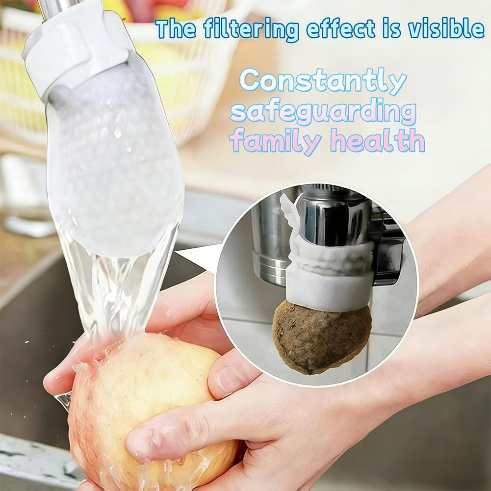 50PCS Cotton Filter Bag For Faucet, DIY Faucet Filter Cotton Bags Water Filters