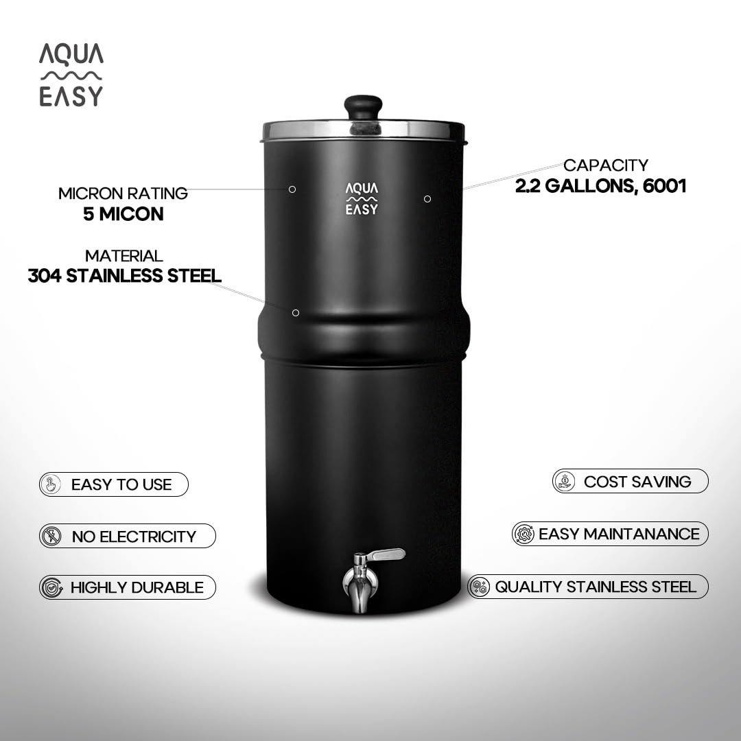 Gravity Water Filter AquaEasy 2.25 Gal Wood
