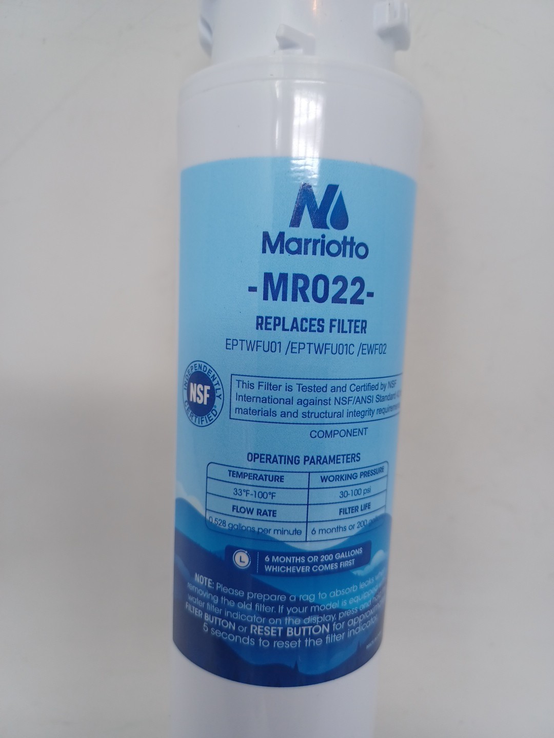 1 Marriotto MR022 Replacement Water Filter