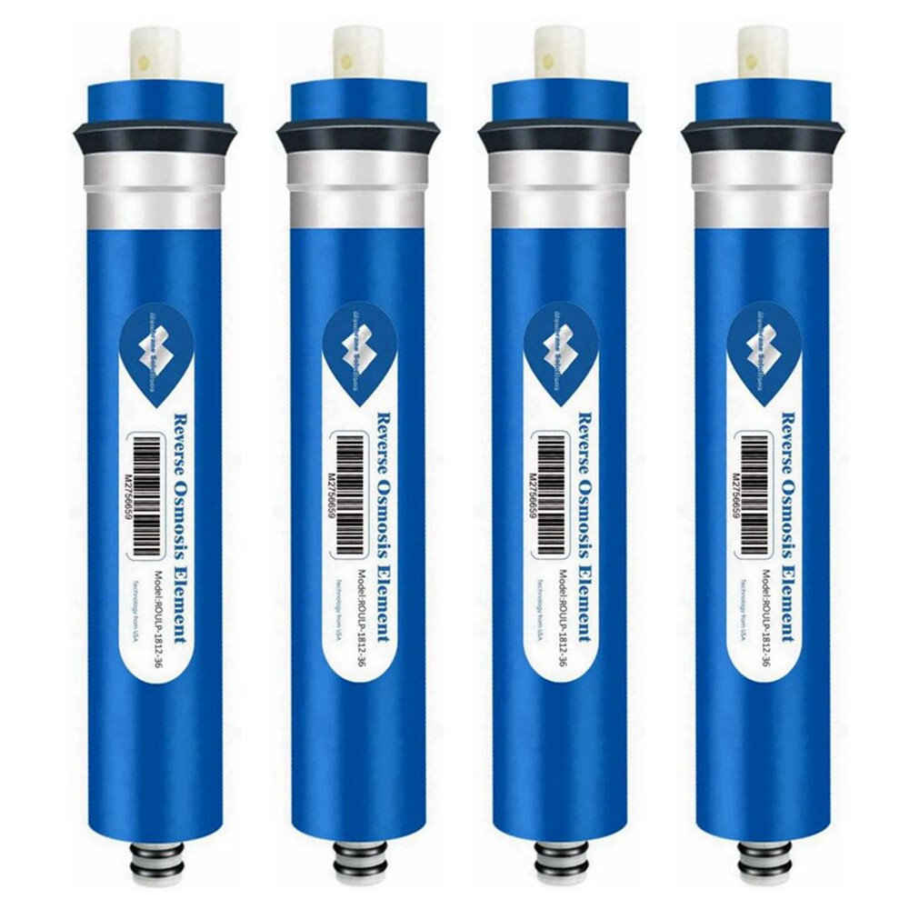 4 Pack 36 GPD RO Membrane Drinking Reverse Osmosis System Water Filter Cartridge